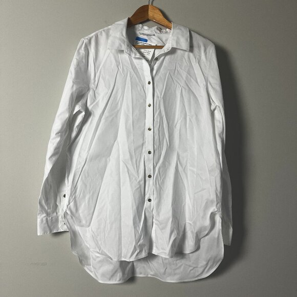 Calvin Klein White Button Down Shirt Large - Picture 1 of 4